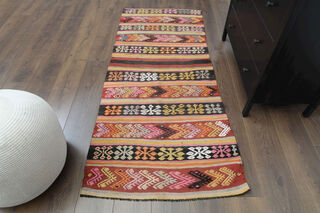 Turkish Vintage Runner Rug - Thumbnail