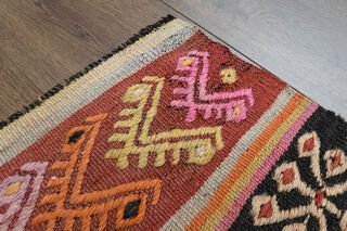 Turkish Vintage Runner Rug - Thumbnail