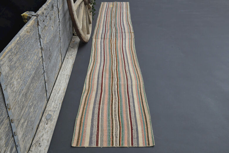 Striped Kilim Runner Rug