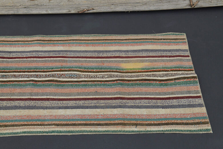 Striped Kilim Runner Rug