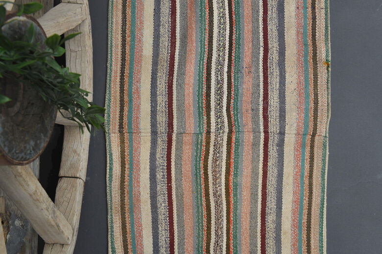 Striped Kilim Runner Rug