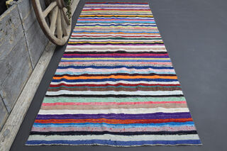 Turkish Vintage Runner Rug - Thumbnail