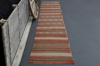 Turkish Vintage Runner Rug - Thumbnail