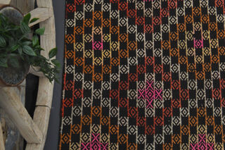 Turkish Vintage Flatweave Runner Rug - Thumbnail