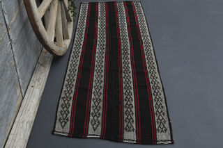 Turkish Vintage Runner Rug - Thumbnail