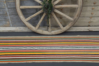 Striped Rainbow Kilim - Thumbnail