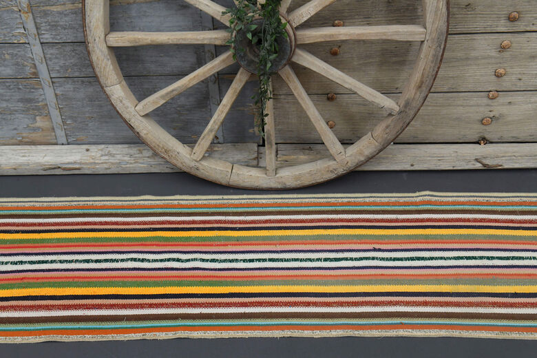 Striped Rainbow Kilim