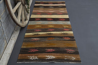 Turkish Vintage Runner Rug - Thumbnail