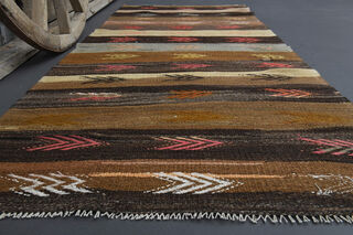 Turkish Vintage Runner Rug - Thumbnail