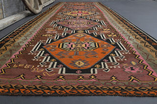 Turkish Vintage Runner Rug - Thumbnail