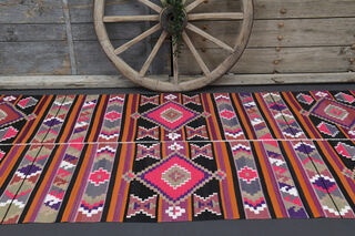 Turkish Vintage Runner Rug - Thumbnail