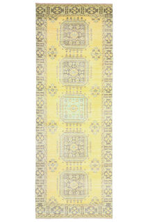 Turkish Vintage Runner Rug - Thumbnail