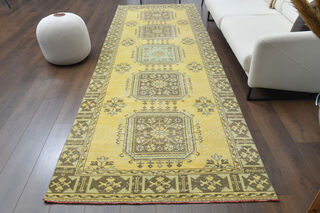 Turkish Vintage Runner Rug - Thumbnail