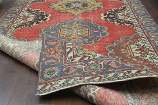 Turkish Vintage Oriental Runner Rug - Thumbnail