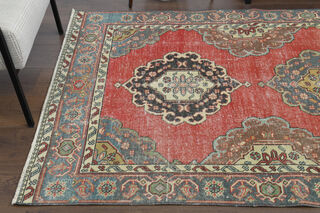 Turkish Vintage Oriental Runner Rug - Thumbnail