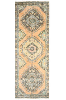 Turkish Vintage Oriental Anatolian Runner - Thumbnail