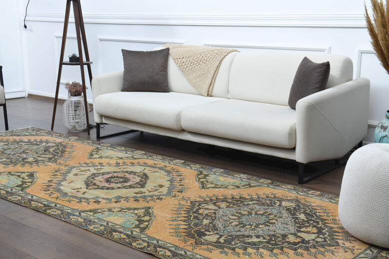Turkish Vintage Oriental Anatolian Runner