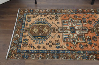 Turkish Vintage Runner Rug - Thumbnail