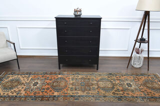 Turkish Vintage Anatolian Runner Rug - Thumbnail