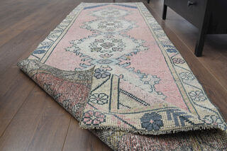 Turkish Vintage Runner Rug - Thumbnail