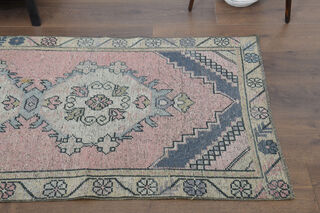 Turkish Vintage Runner Rug - Thumbnail