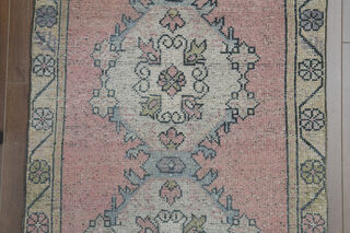 Turkish Vintage Runner Rug - Thumbnail