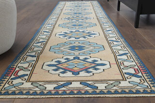 Turkish Vintage Runner Rug - Thumbnail