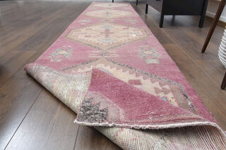 Turkish Vintage Runner Rug - Thumbnail