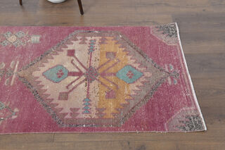 Turkish Vintage Runner Rug - Thumbnail