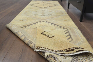 Turkish Vintage Runner Rug - Thumbnail