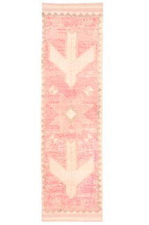 Pale Pink - Vintage Hand-Knotted Runner - Thumbnail