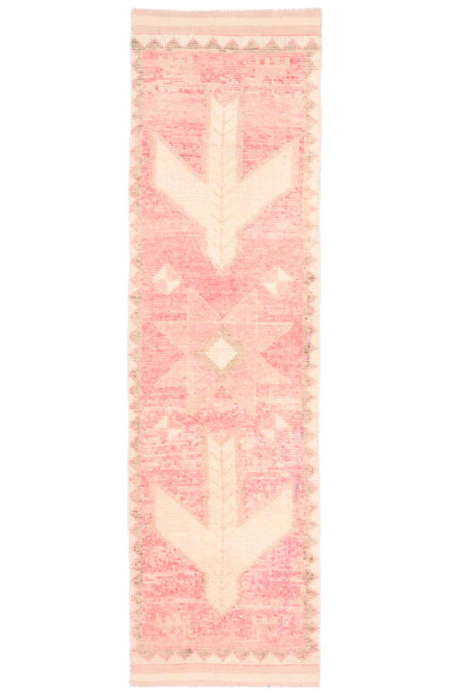 Pale Pink - Vintage Hand-Knotted Runner