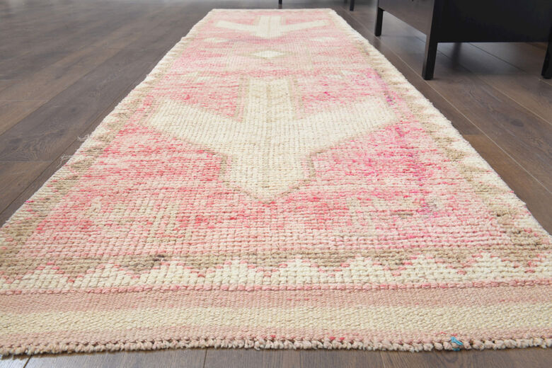 Pale Pink - Vintage Hand-Knotted Runner