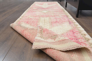 Pale Pink - Vintage Hand-Knotted Runner - Thumbnail