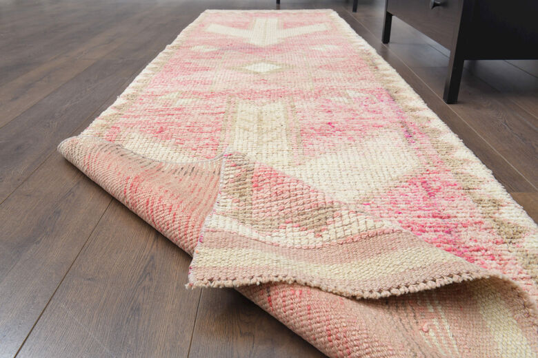 Pale Pink - Vintage Hand-Knotted Runner