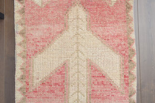Pale Pink - Vintage Hand-Knotted Runner - Thumbnail
