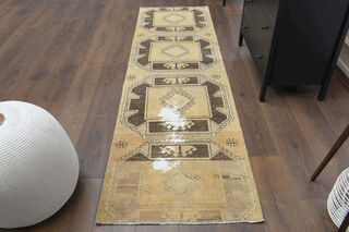 Turkish Vintage Runner Rug - Thumbnail