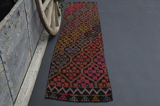 Vintage Turkish Runner Rug - Thumbnail