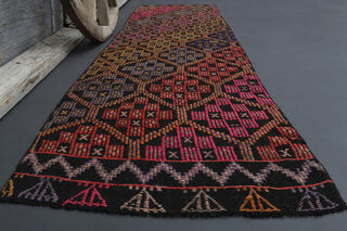 Vintage Turkish Runner Rug - Thumbnail