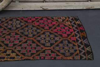 Vintage Turkish Runner Rug - Thumbnail