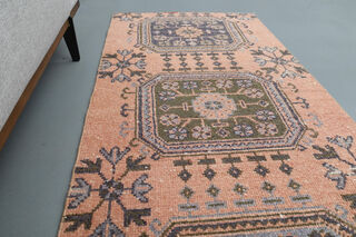 Turkish Vintage Runner Rug - Thumbnail