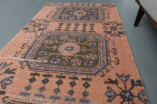 Turkish Vintage Runner Rug - Thumbnail