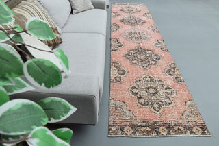 Turkish Vintage Runner Rug - Thumbnail