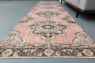 Turkish Vintage Runner Rug - Thumbnail