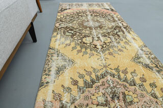 Turkish Vintage Runner Rug - Thumbnail