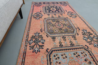 Turkish Vintage Runner Rug - Thumbnail