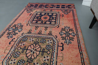 Turkish Vintage Runner Rug - Thumbnail