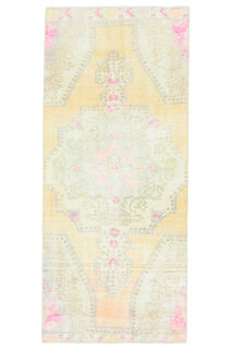 Faded Turkish Runner Rug - Thumbnail