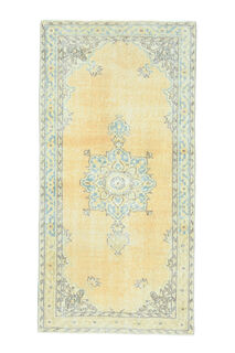 Turkish Vintage Runner Rug - Thumbnail