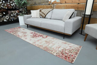 Distressed Turkish Runner Rug - Thumbnail